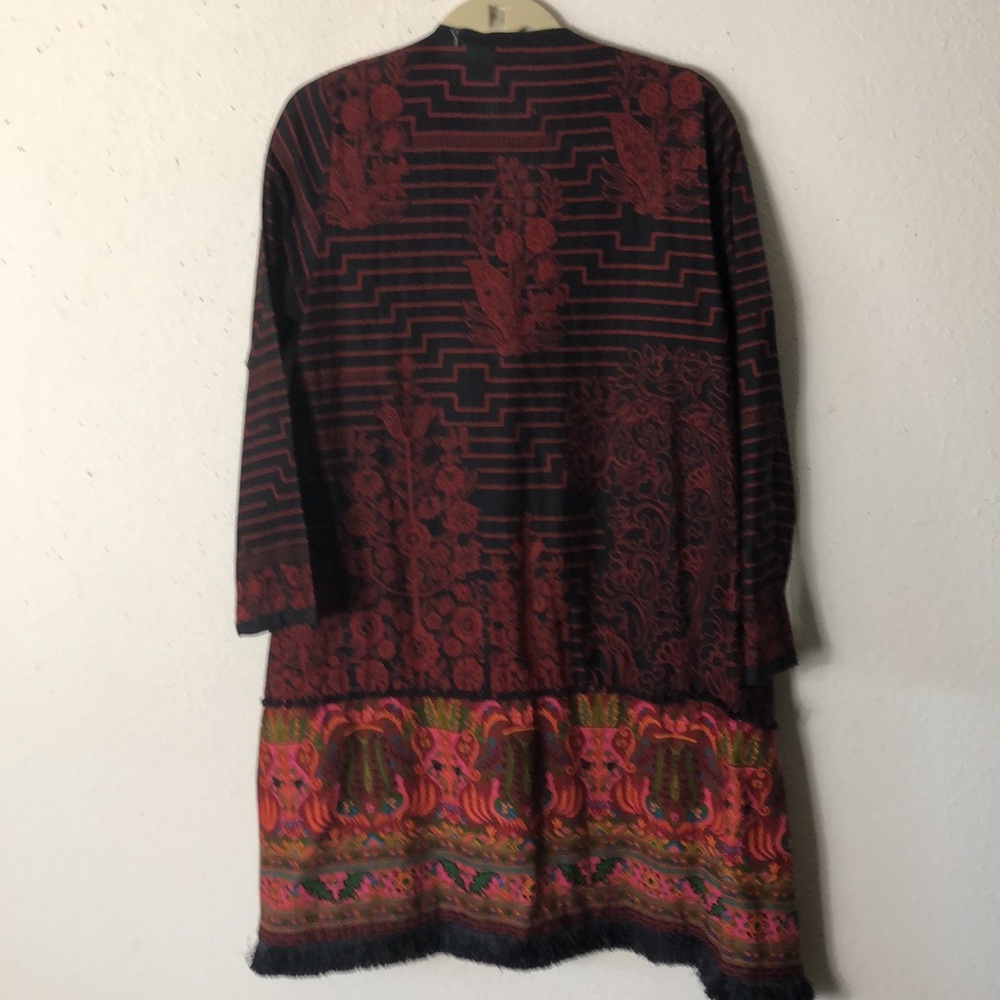 J Pret “Kurti “ colorful tunic/dress ? Beautiful detail NWT 14 (large) - Picture 7 of 9